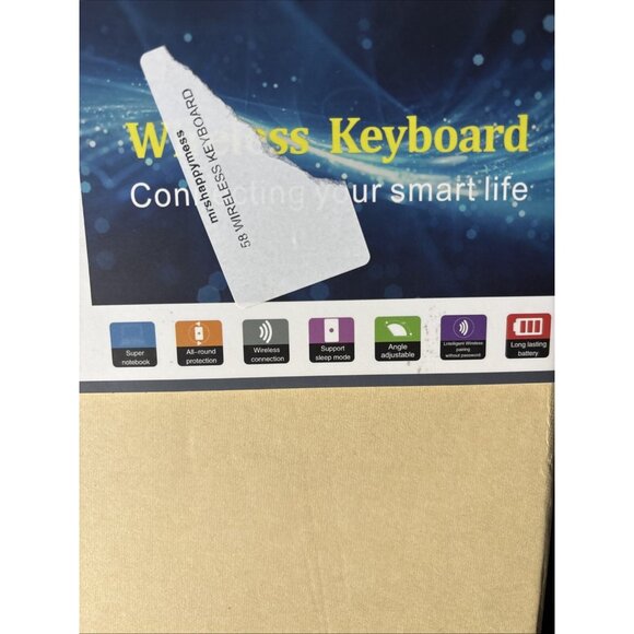 Touchpad Keyboard iPad Air Purple Light Up Keyboard Case - Picture 7 of 16